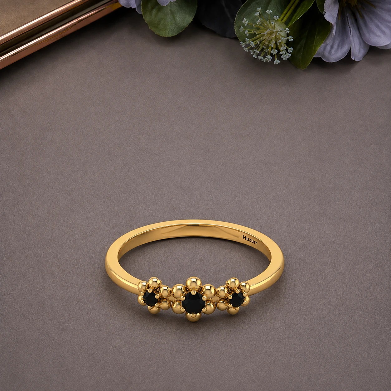3-stone-flower-black-diamond-ring