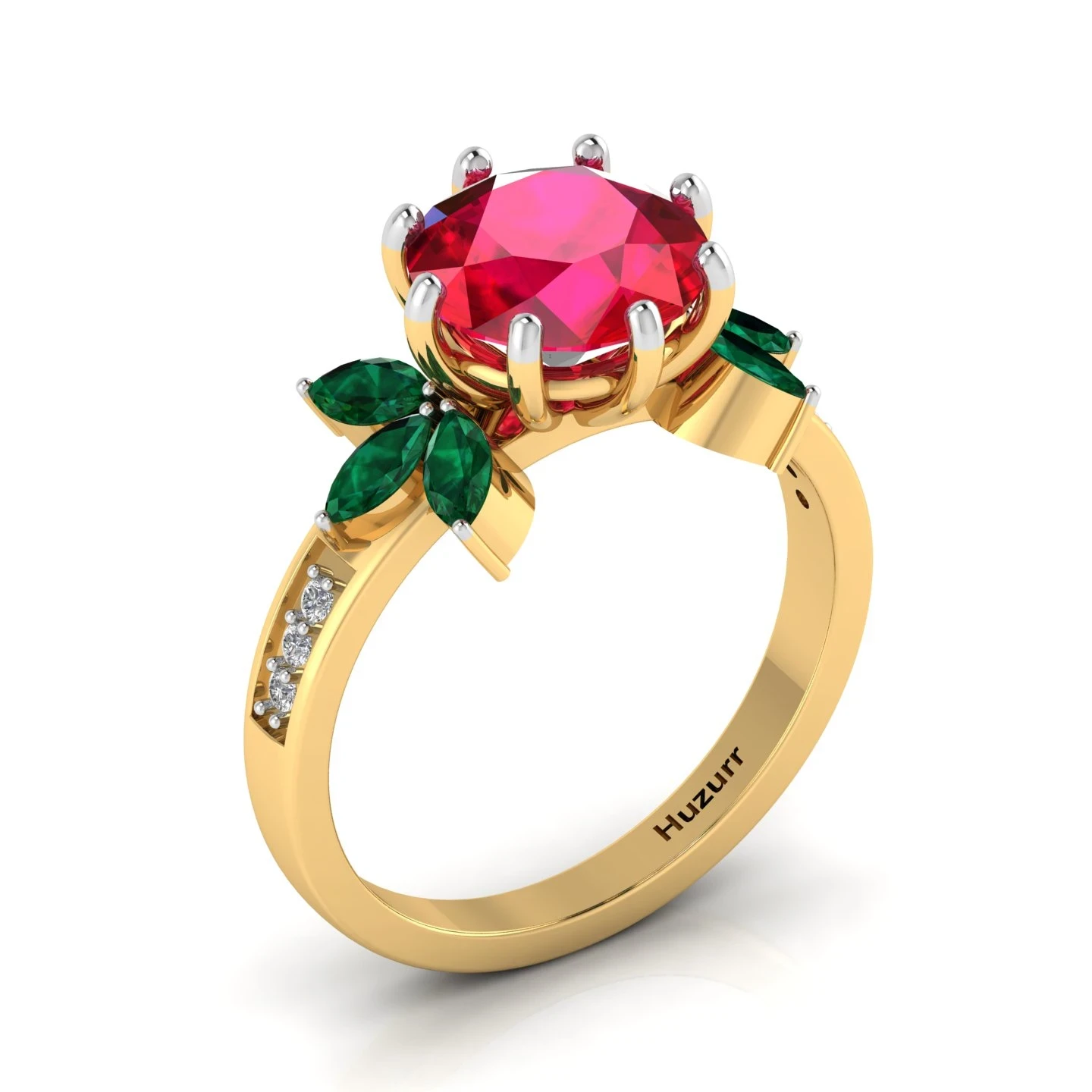 Flower-Saprkle-Ring