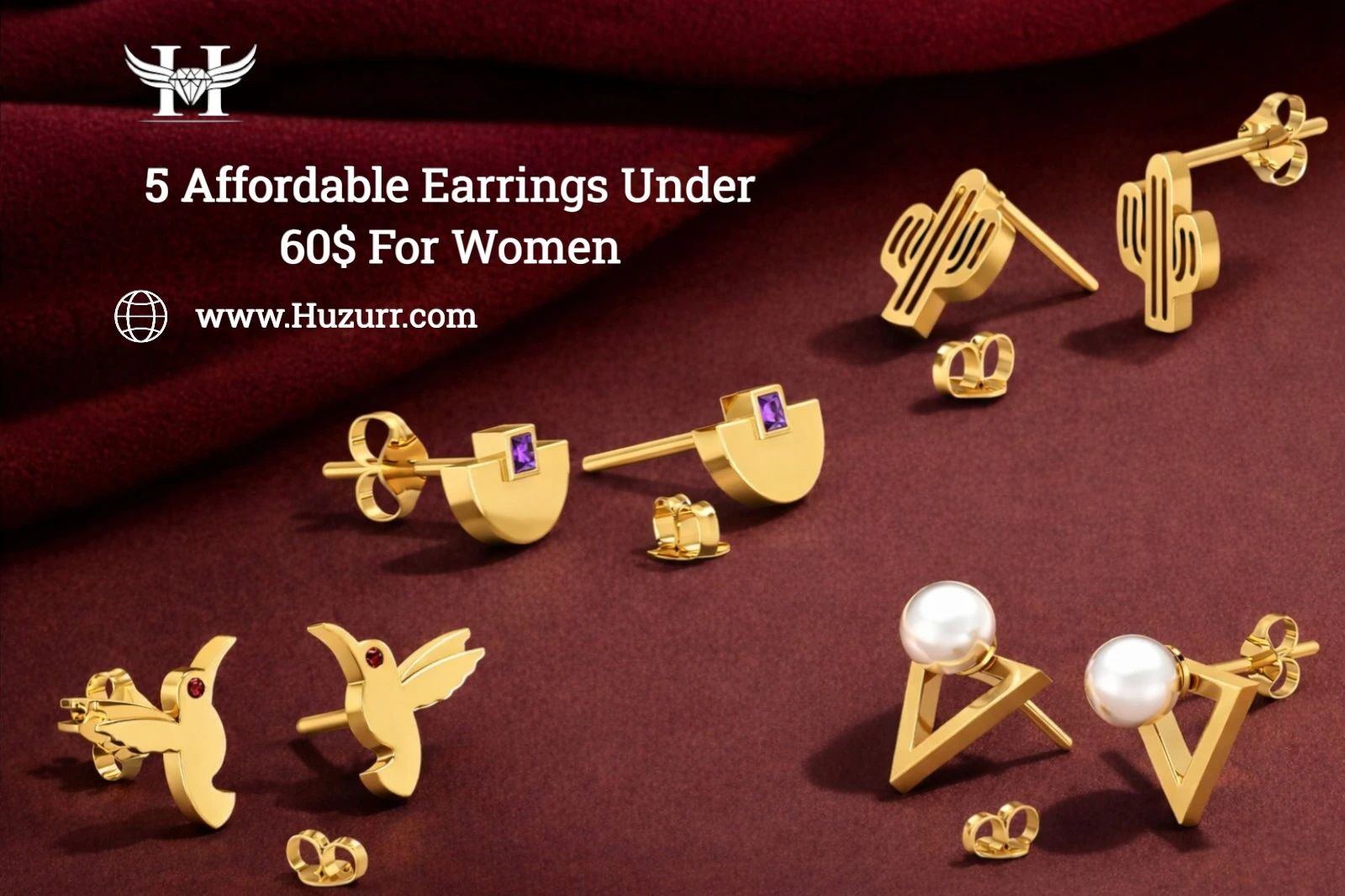 5 Affordable Earrings Under 60$ For Women