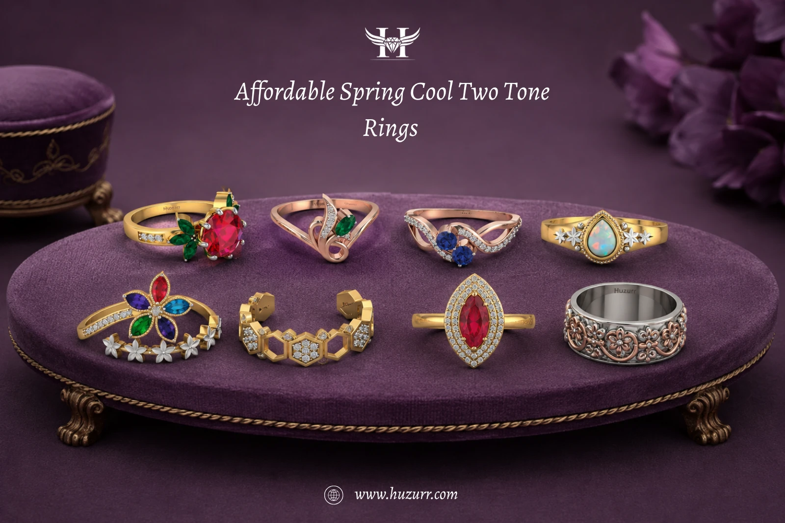 Affordable Spring Cool Two Tone Rings All Under $100