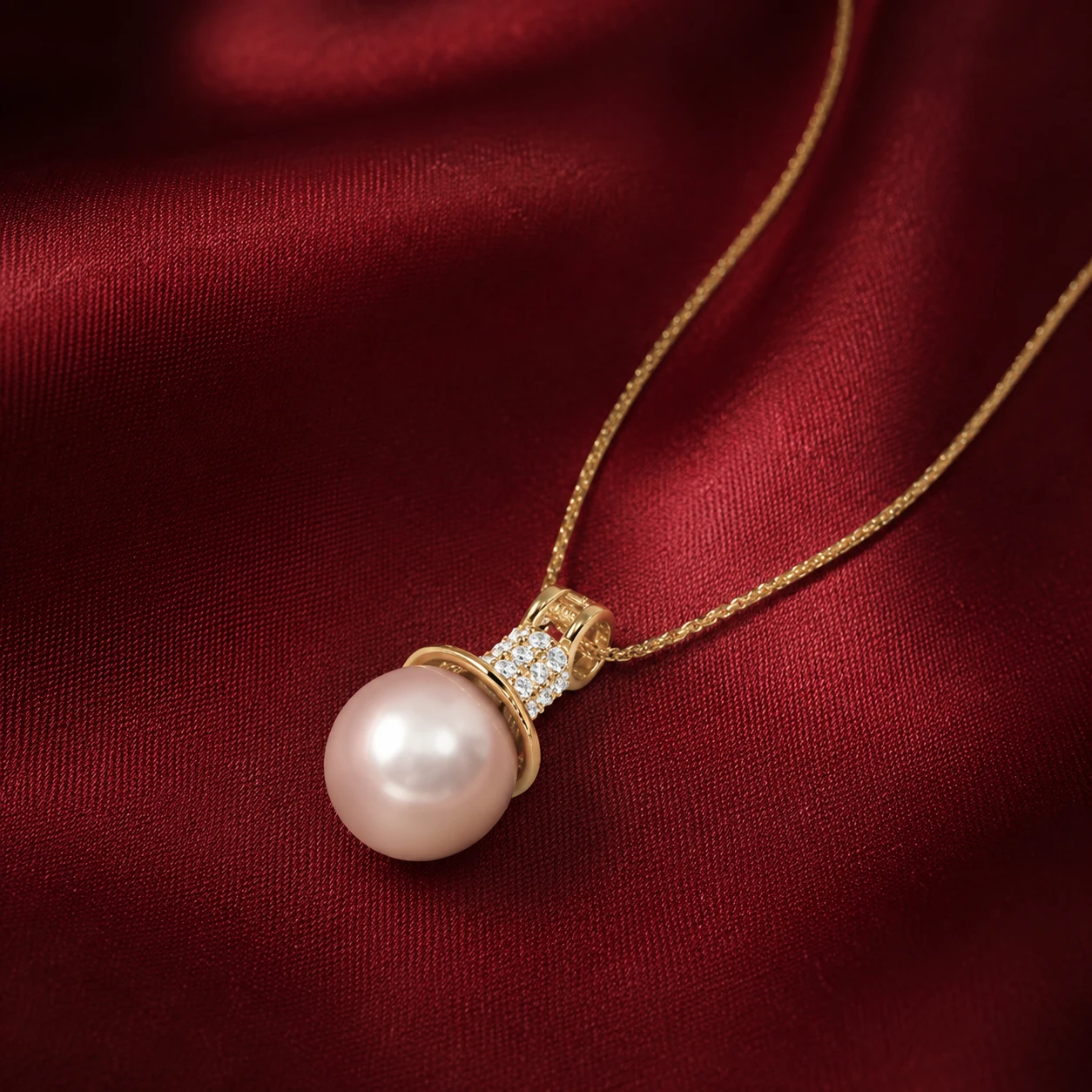 Akoya Pearl Diamond-Accented Pendant