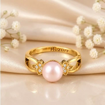 Akoya Pearl Diamond Gold Plated Ring