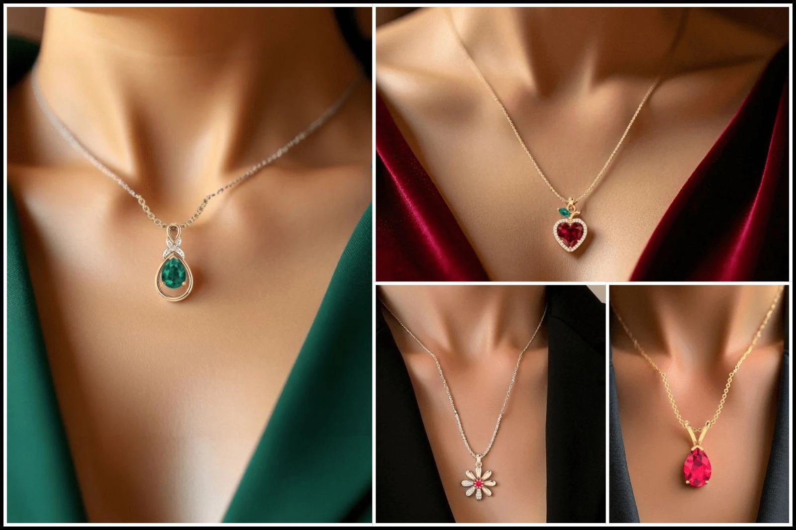 All Type of Necklaces : Classic, Heart, Infinity & More