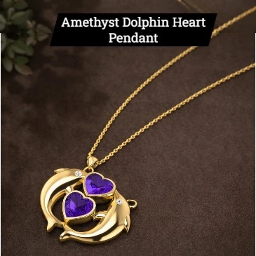 Amethyst-Dolphin-Heart-Pendant