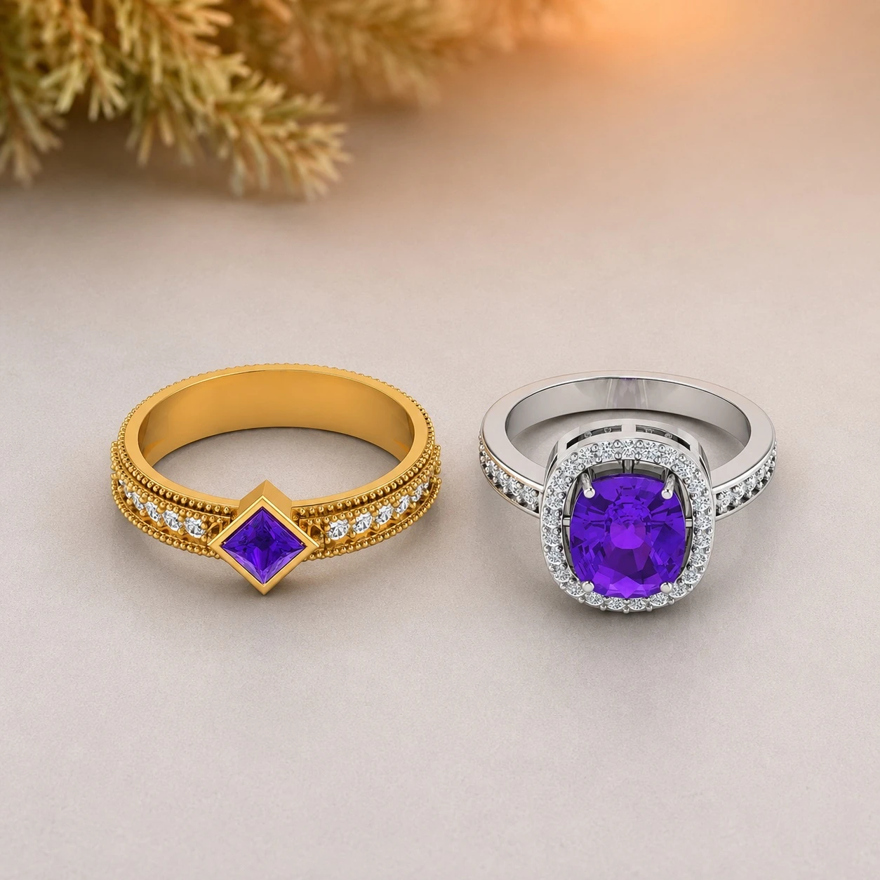 amethyst-rings