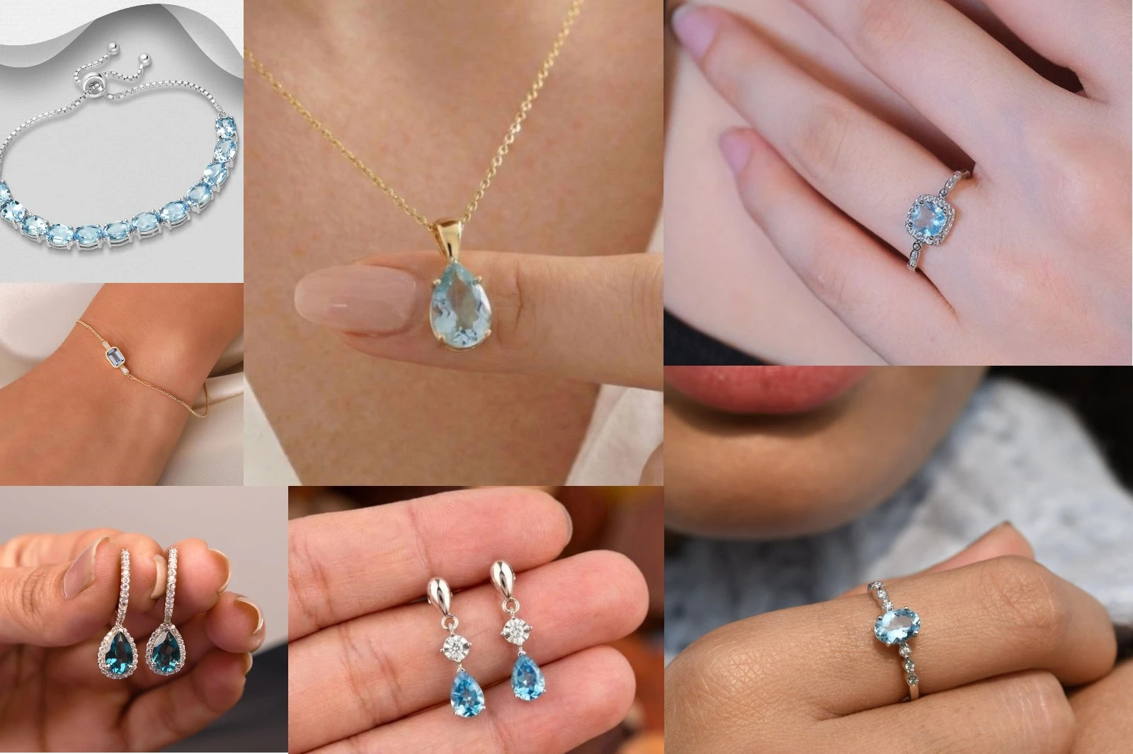 Aquamarine Birthstone Jewelry in Silver or Gold: Which Looks Better?