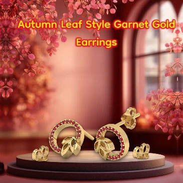 autumn-leaf-style-garnet-gold-earrings