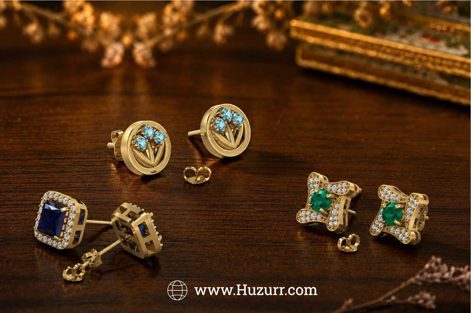 Trendy 12 Birthstone Earrings For Women