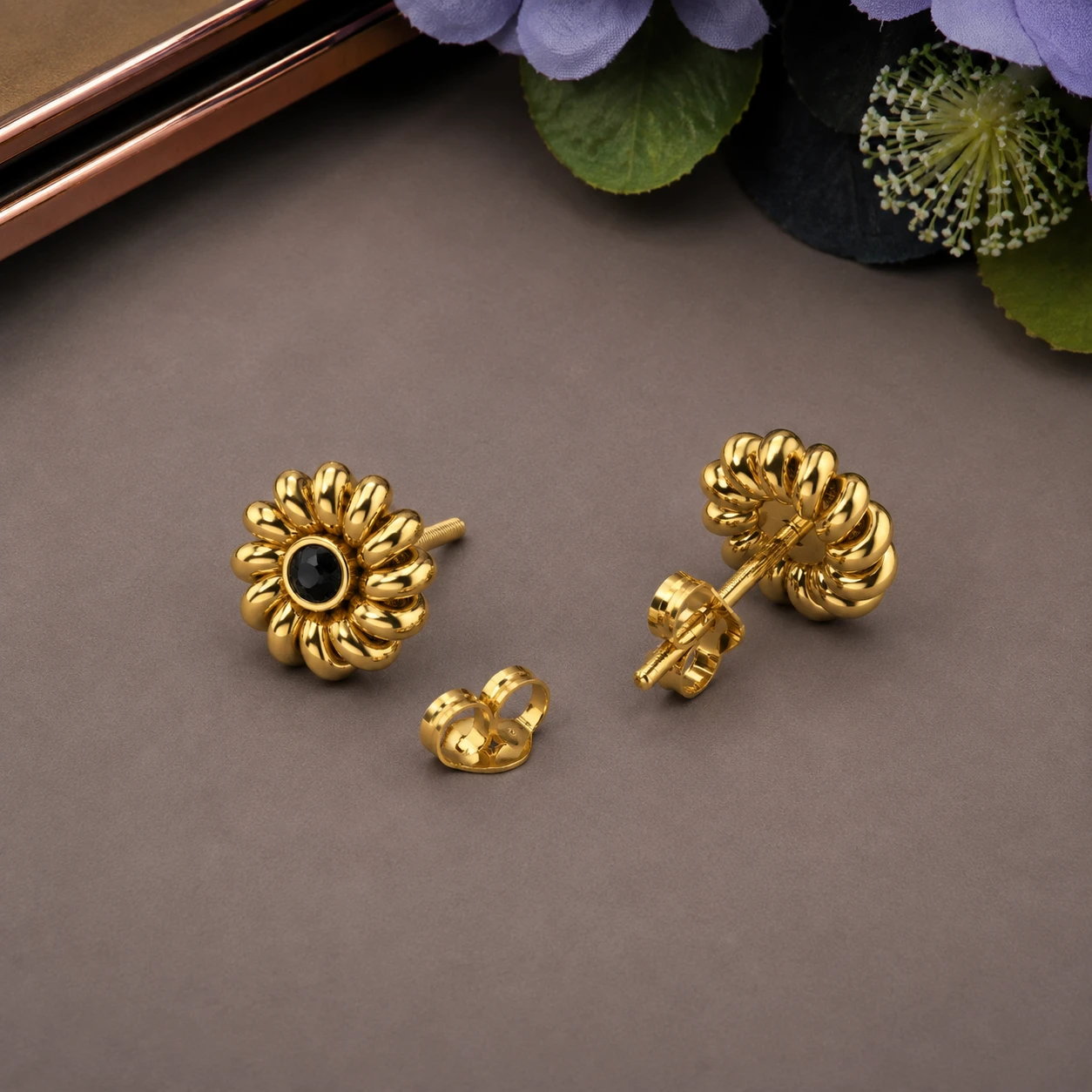 black-diamond-floral-earrings