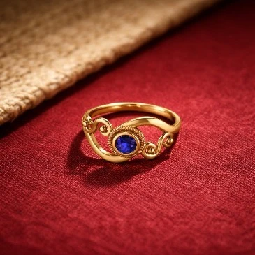 Blue Sapphire Promise Ring