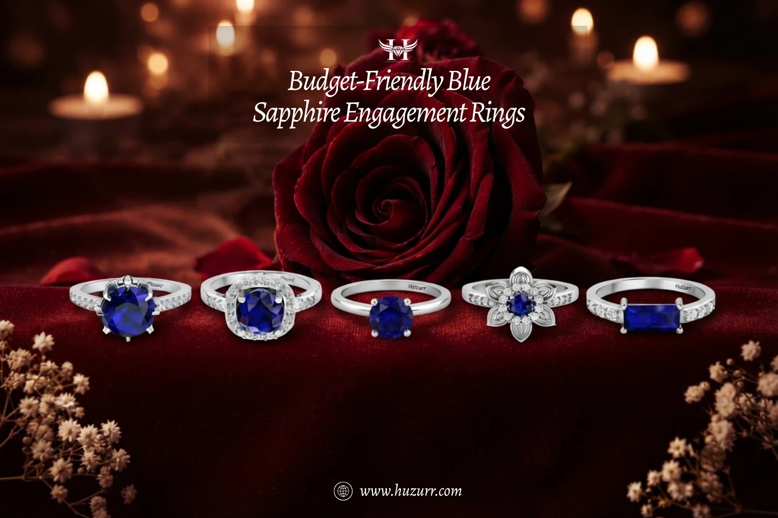 Budget-Friendly Blue Sapphire Engagement Rings with Classic Beauty