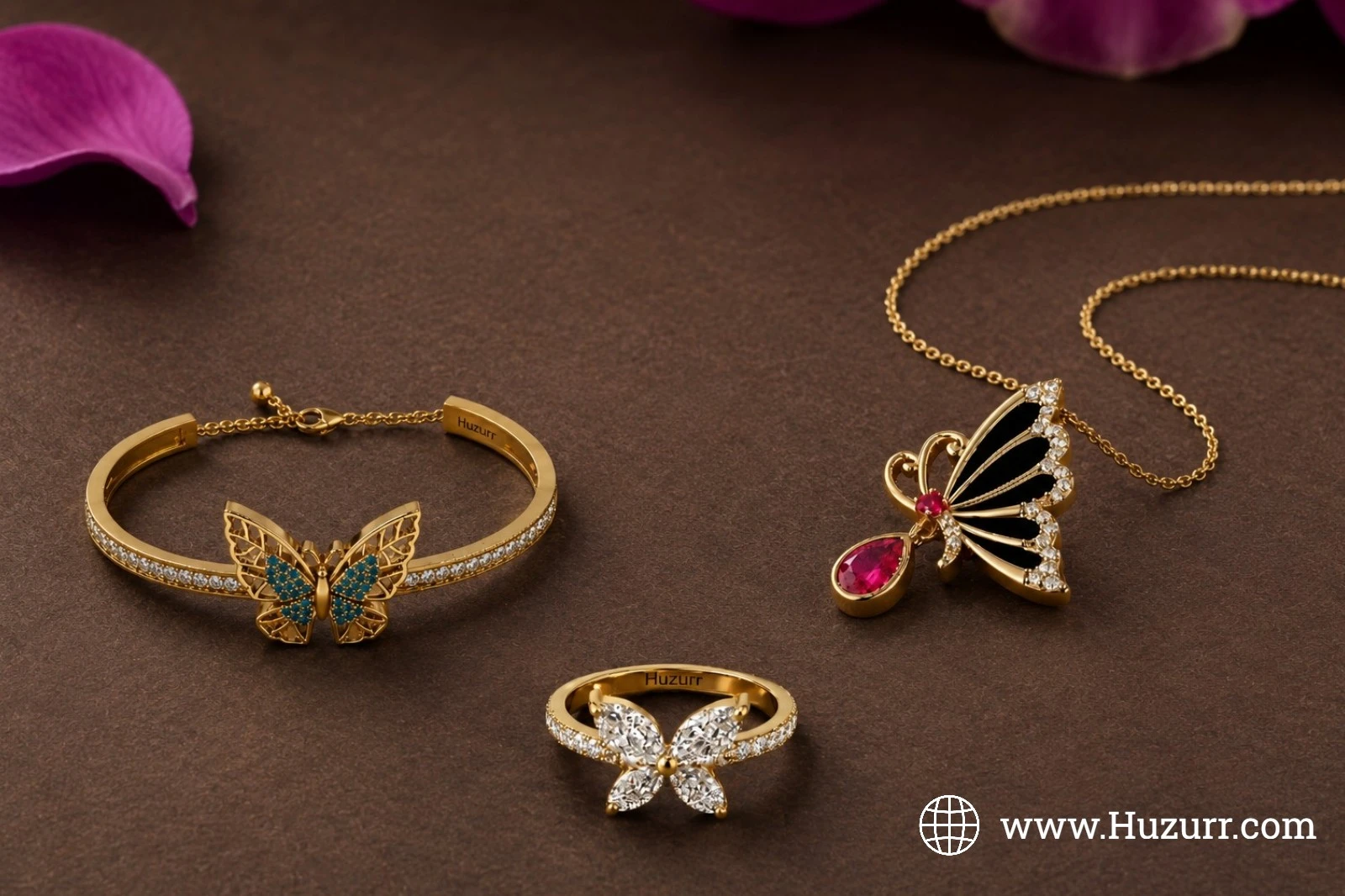 Affordable 3 Butterfly Jewelry Set For Women