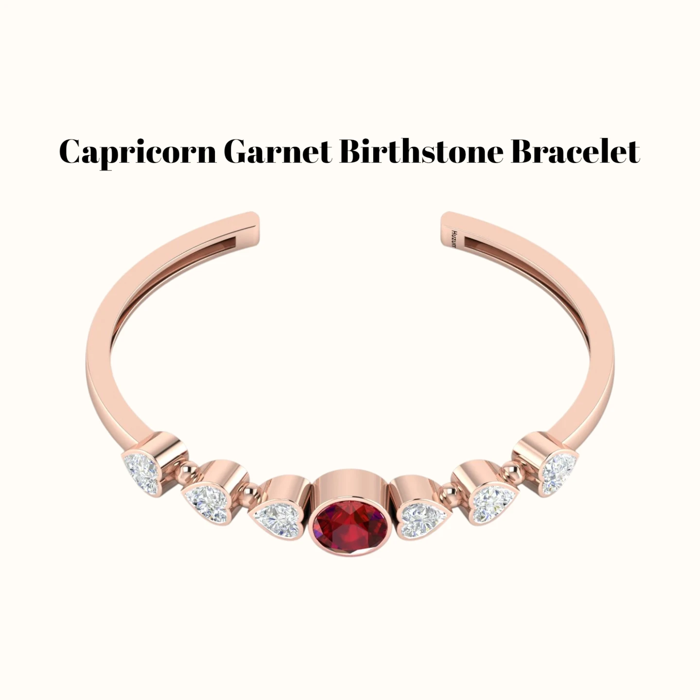 capricorn-garnet-birthstone-bracelet