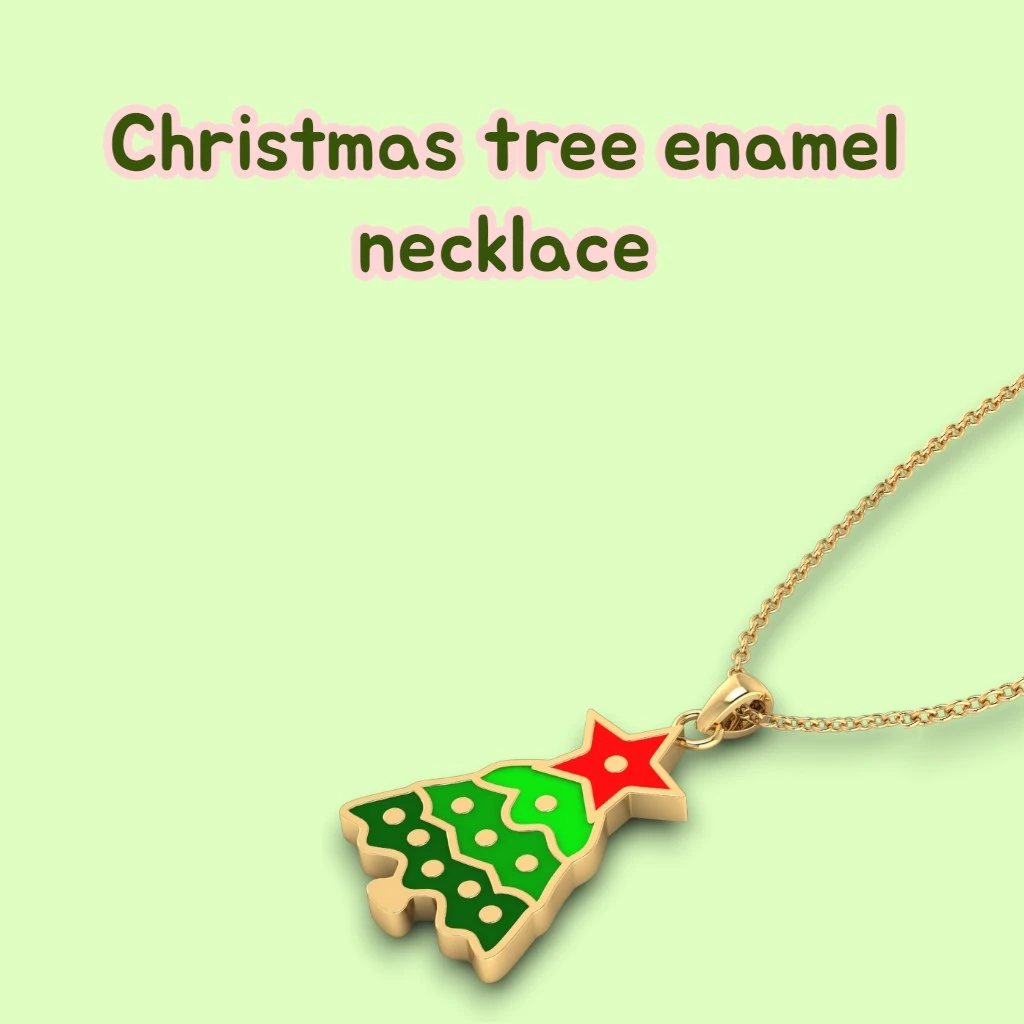 christmas-tree-enamel-necklace