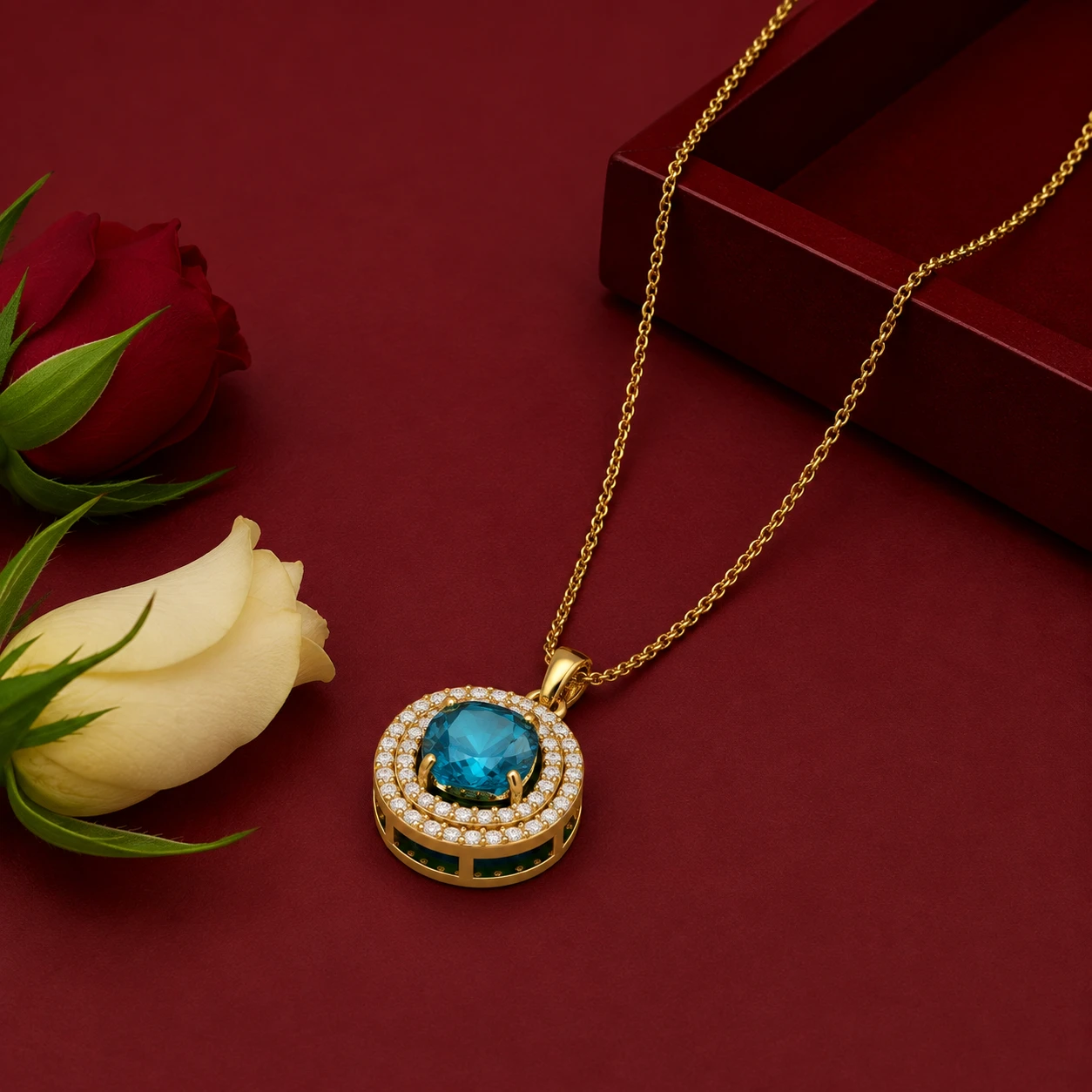 cushion-cut-london-blue-topaz-necklace