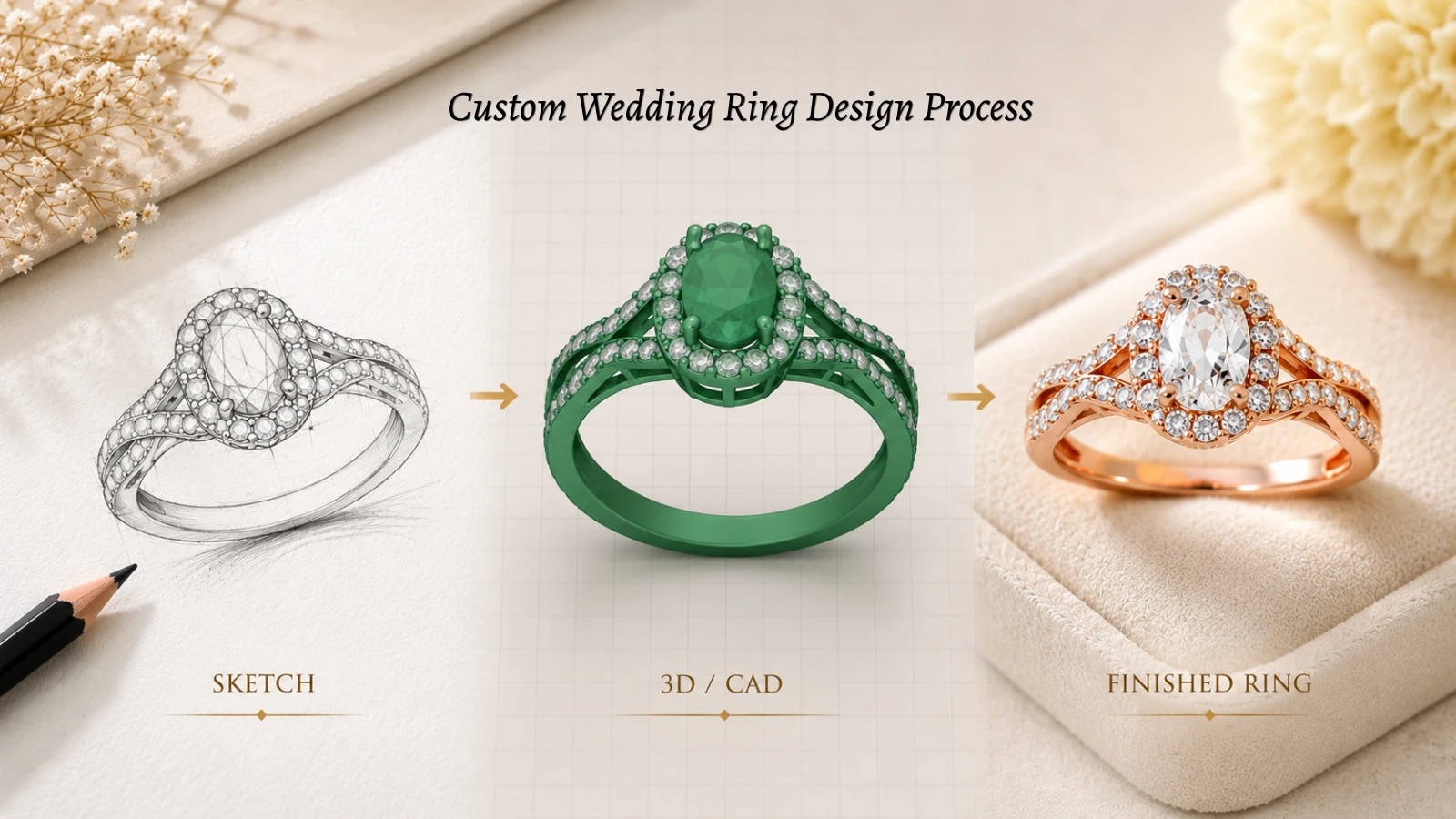 Custom Wedding Ring Design Process