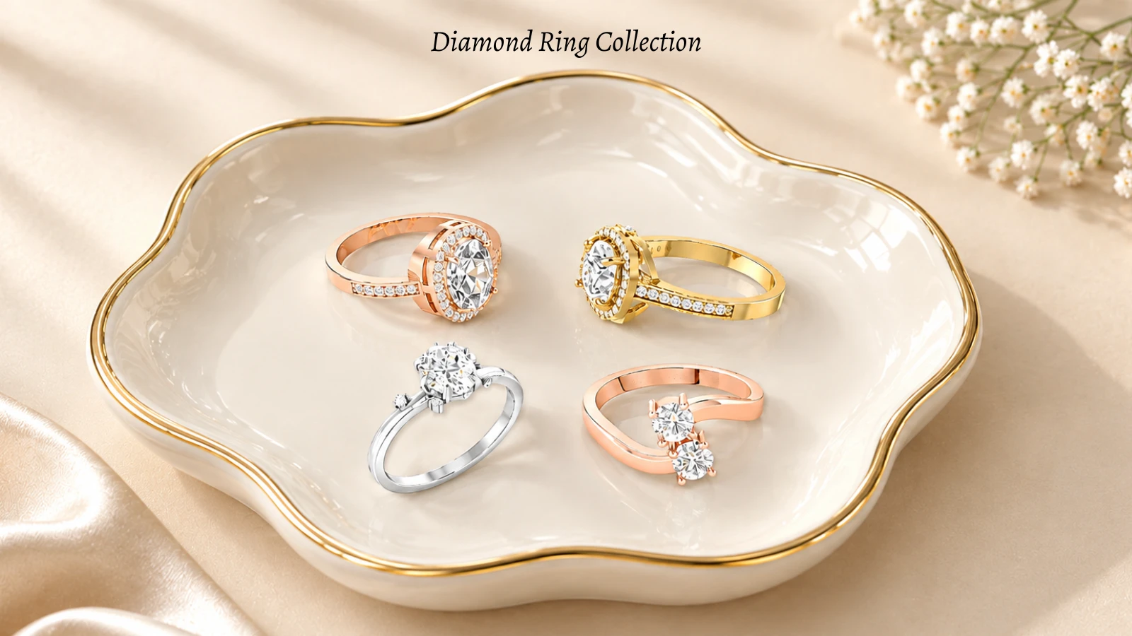 Sparkling diamond rings collection highlighting brilliant cuts and luxury designs
