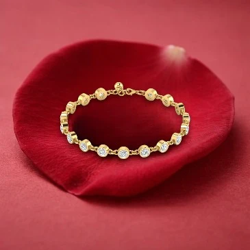 Round Diamond Chain Bracelet
