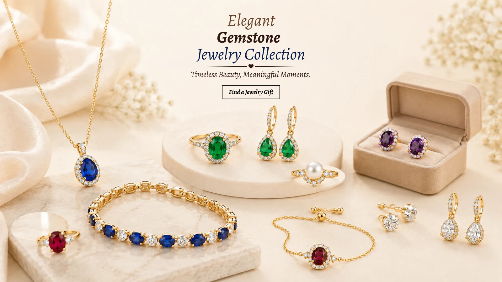 Elegant Gemstone Jewelry Collection
