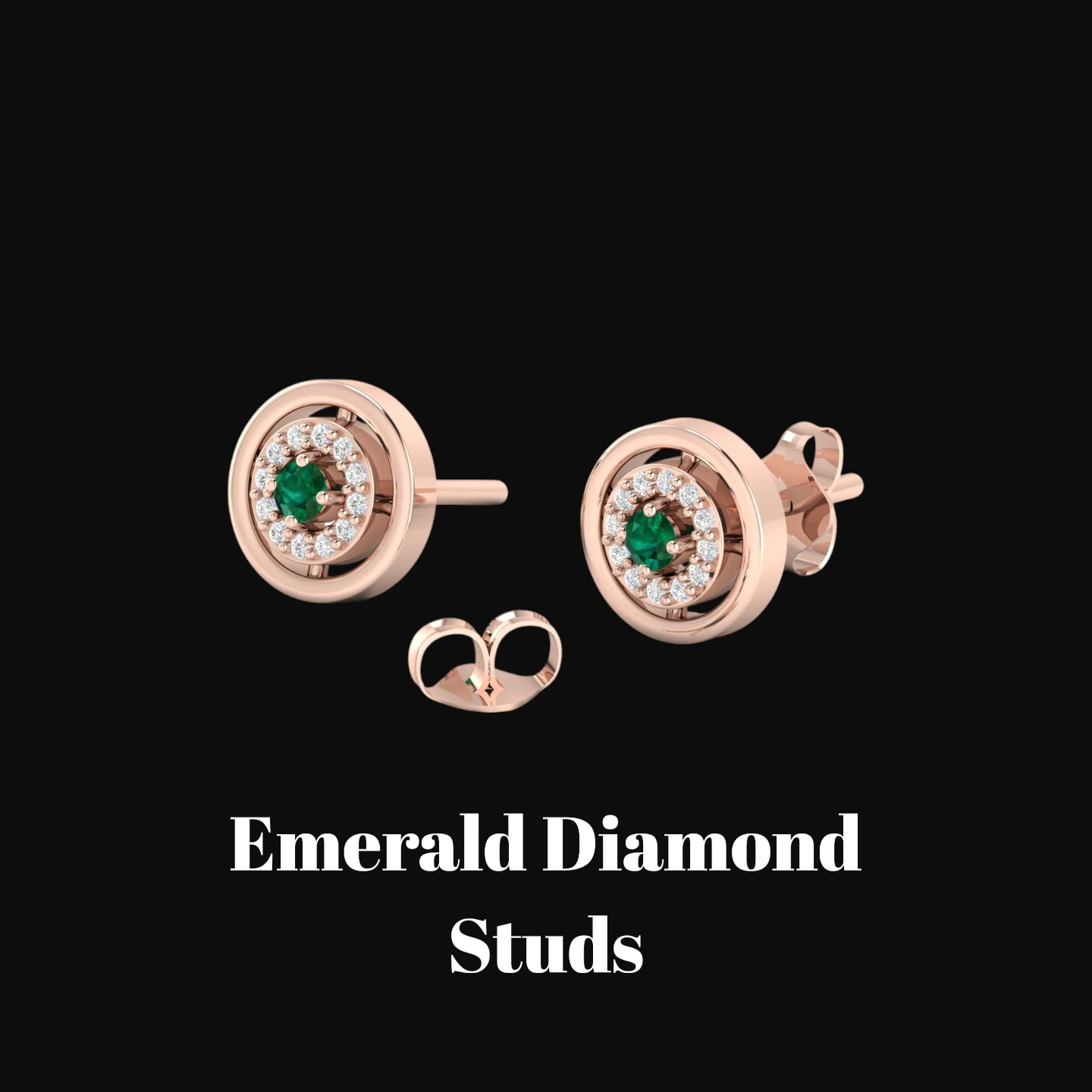 emerald-diamond-studs