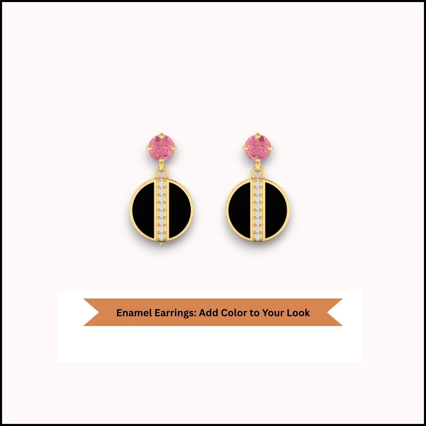Enamel Earrings Add Color To Your Look