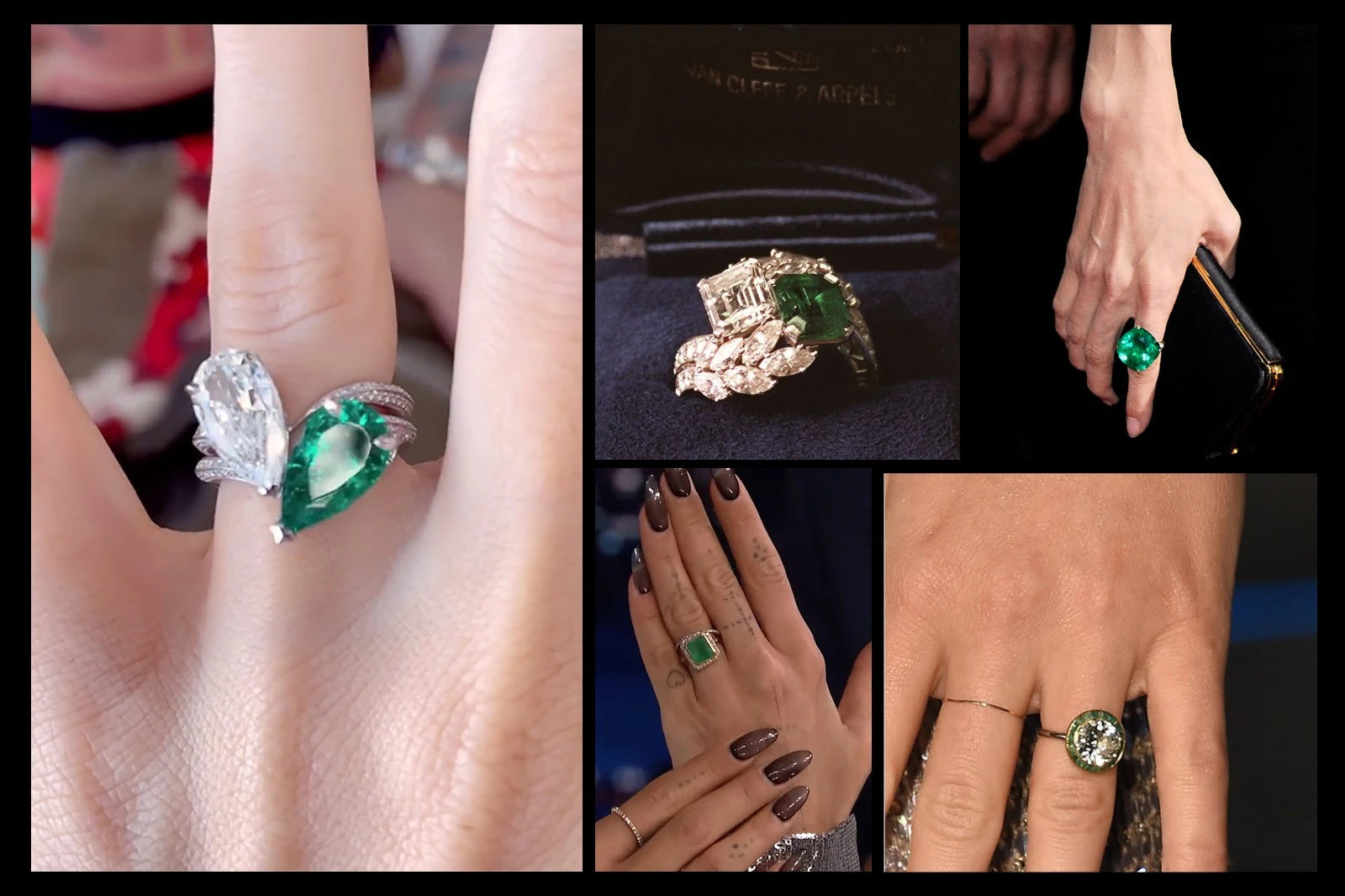 Top Celebrity Emerald Engagement Ring