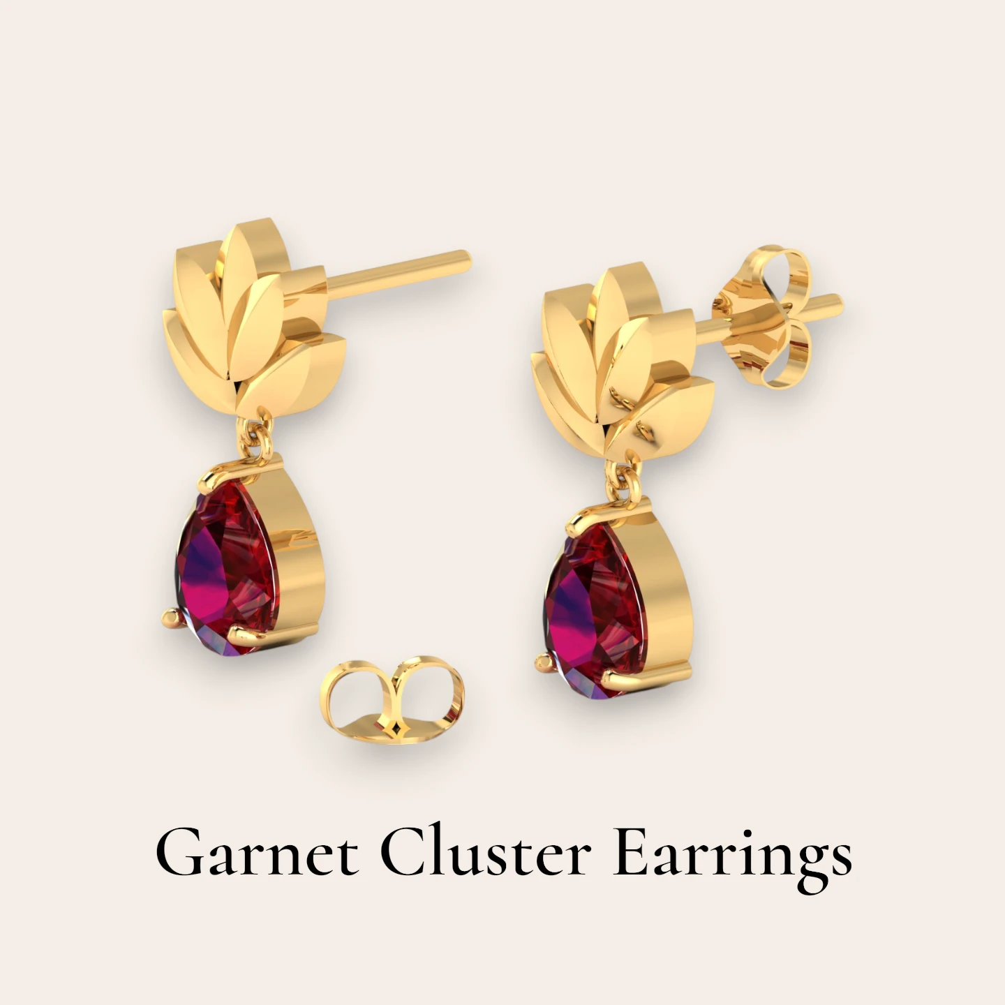 garnet-cluster-earrings