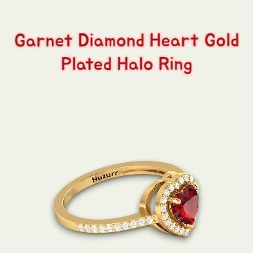 garnet-diamond-heart-gold-plated-halo-ring