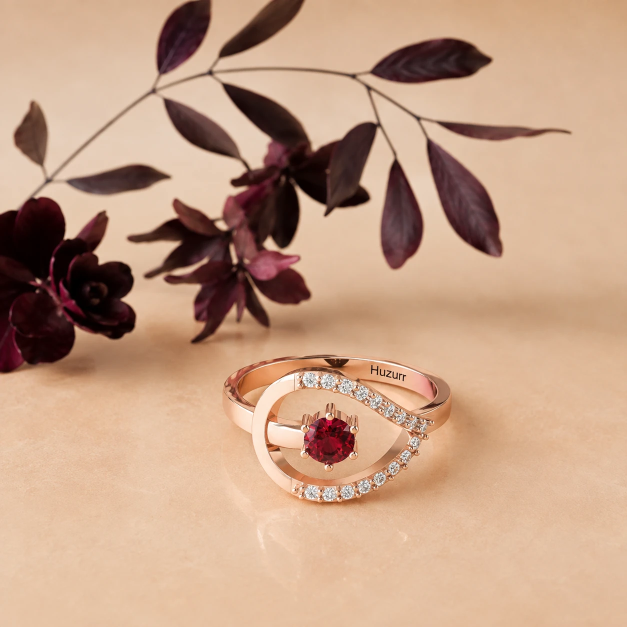 garnet-rose-gold-plated-ring