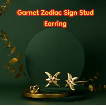 garnet-zodiac-sign-stud-earring