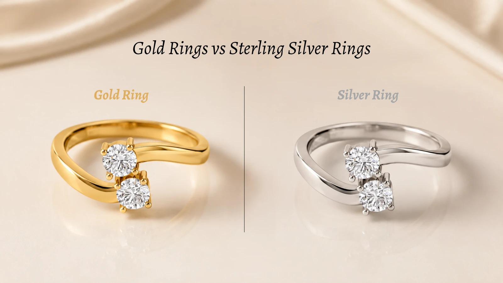 Gold Rings vs Sterling Silver Rings