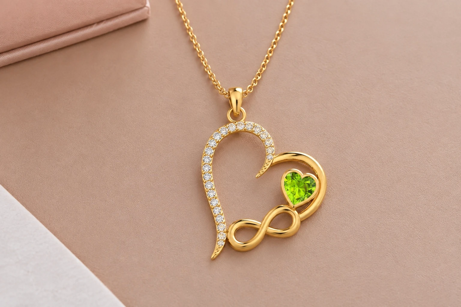 heart infinity necklaces