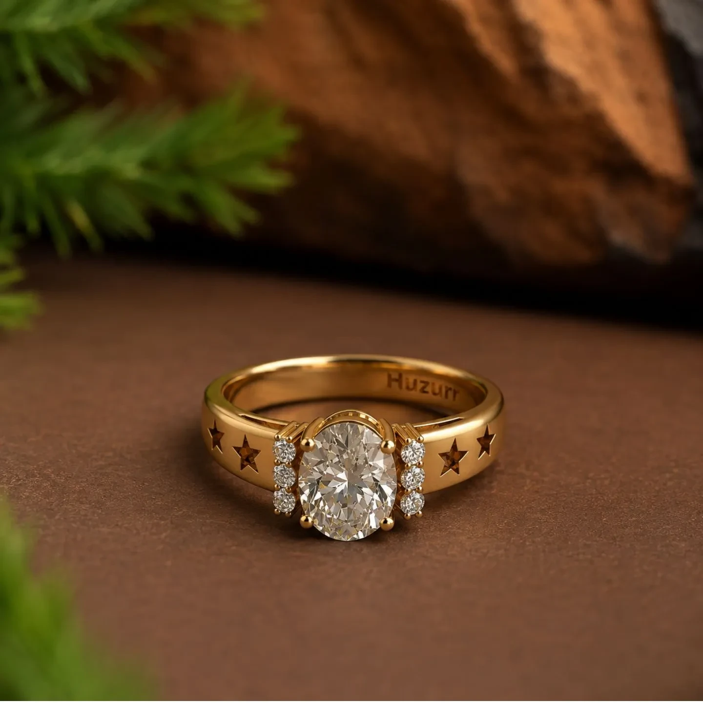 Oval Lab-grown Diamond engagement ring 