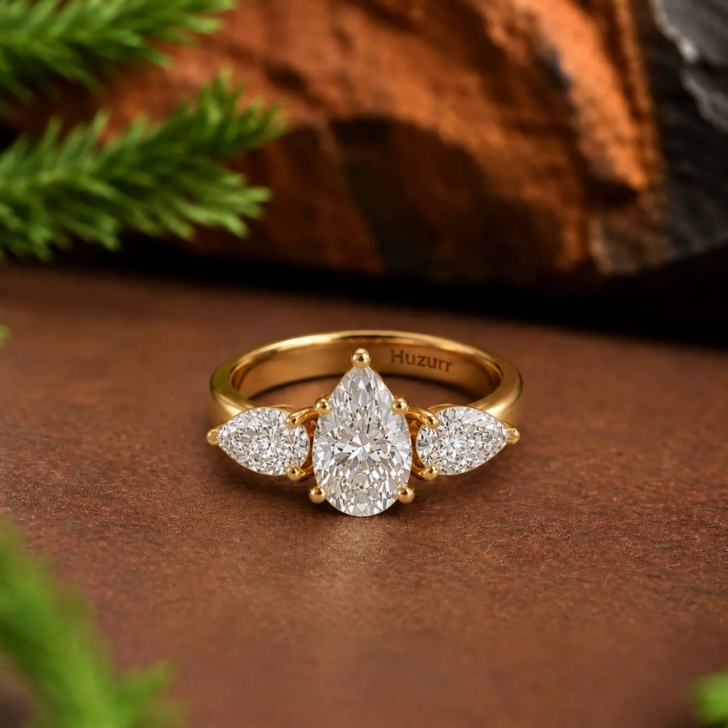 Lab-Grown Diamond Engagement Ring in Three stone style