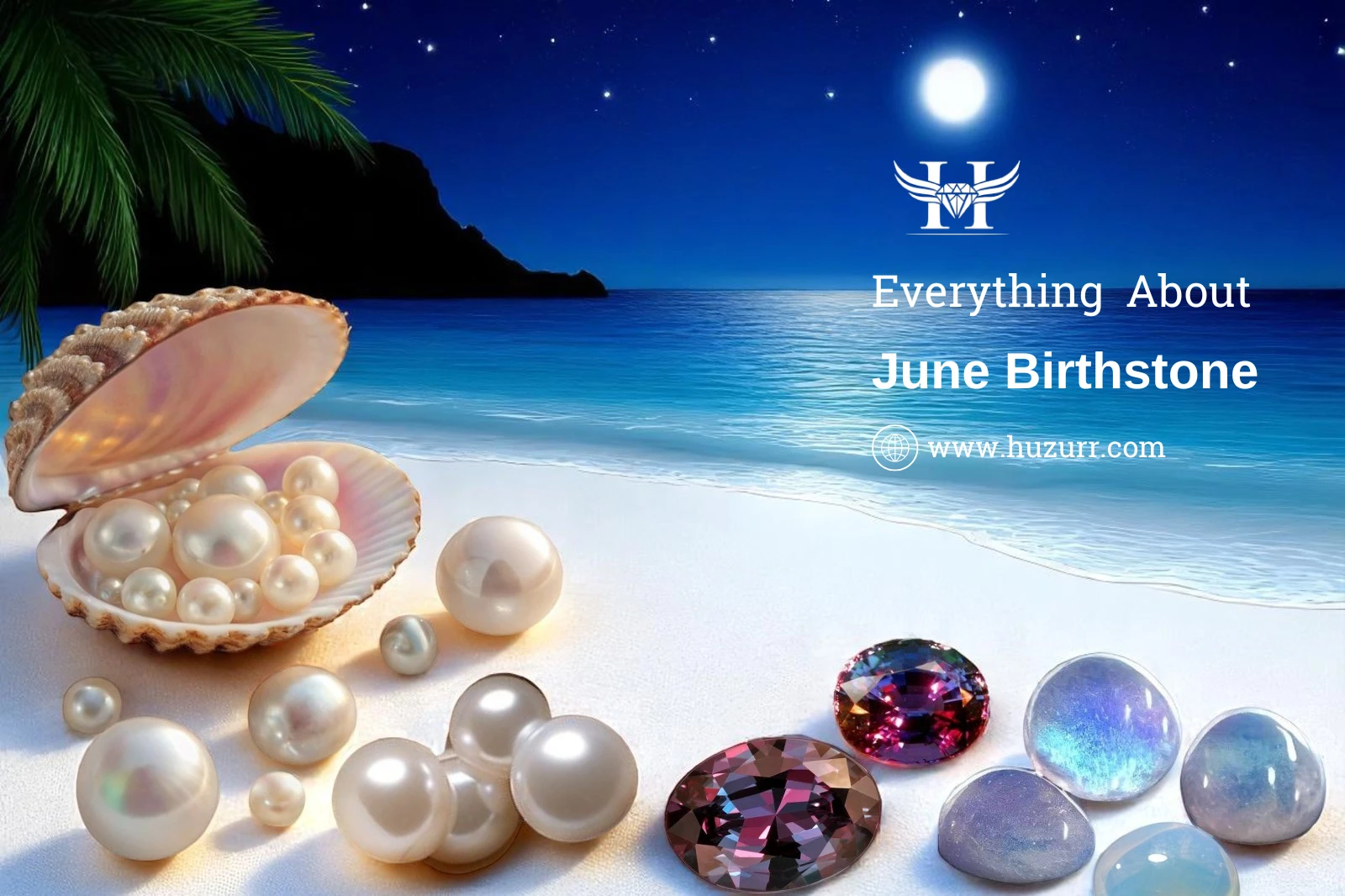 All About June Birthstones: Pearl, Alexendarite & Moonstone