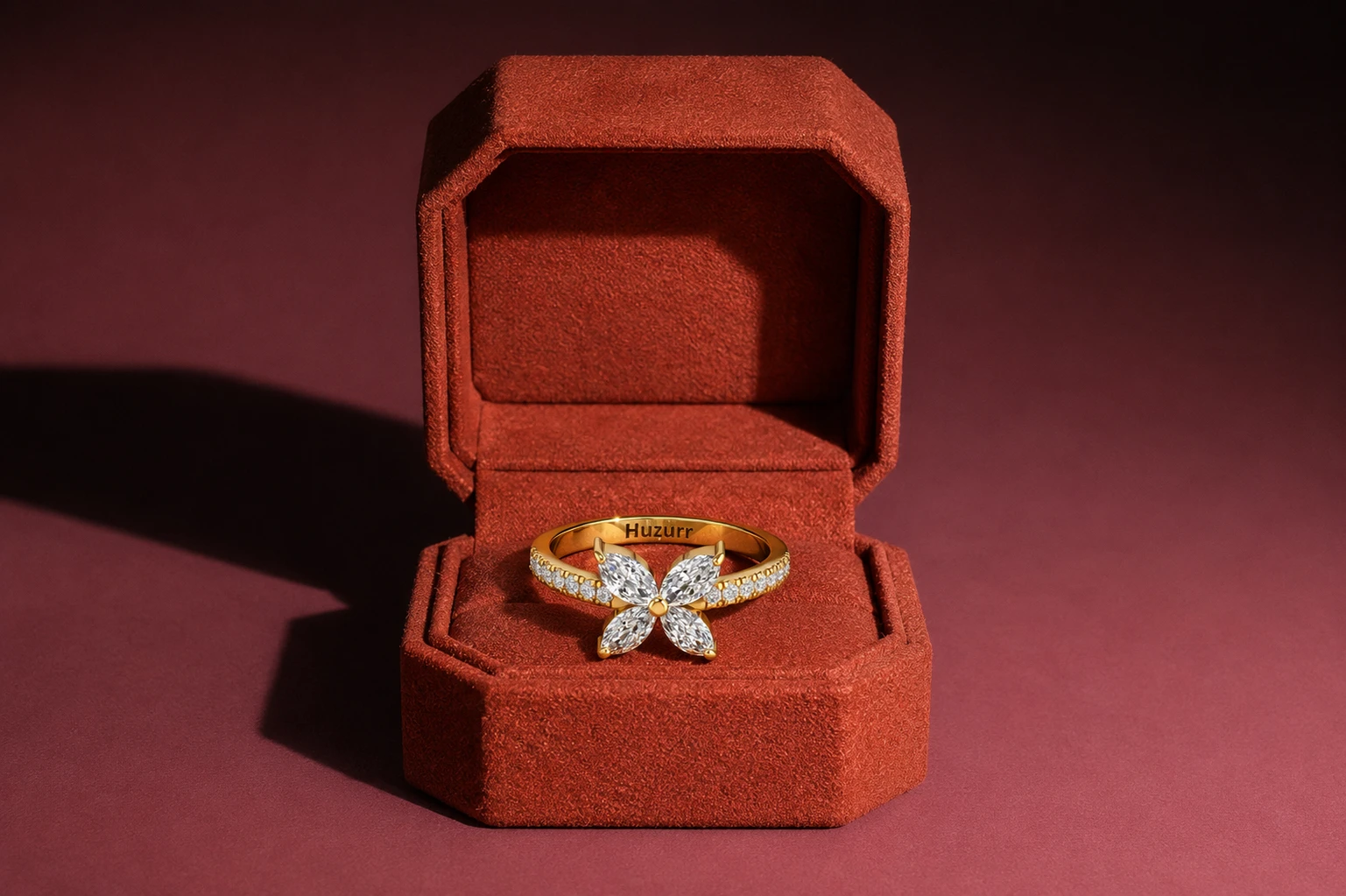 marquise cut diamond engagement ring