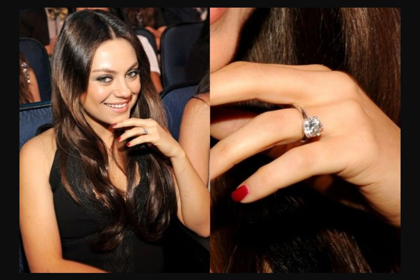 A Closer Look at Mila Kunis’ Engagement Ring from Ashton Kutcher