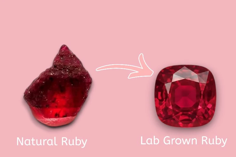 Lab-Grown vs Natural Ruby Creation