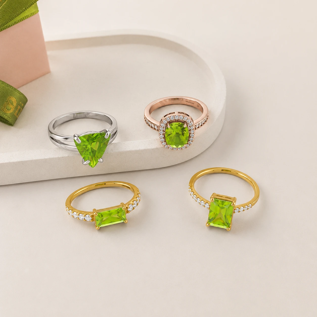 peridot rings