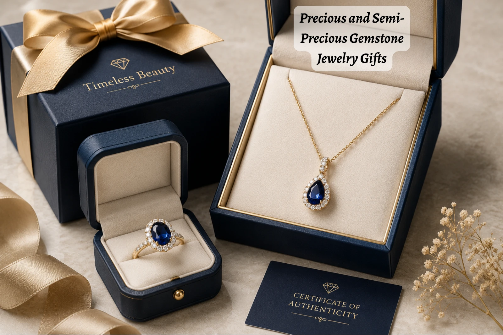Precious and semi-precious gemstone jewelry for everyday wear