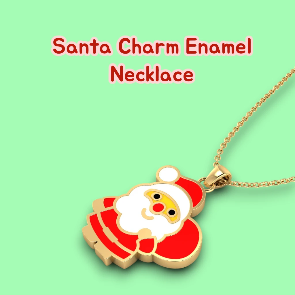 santa-charm-enamel-necklace