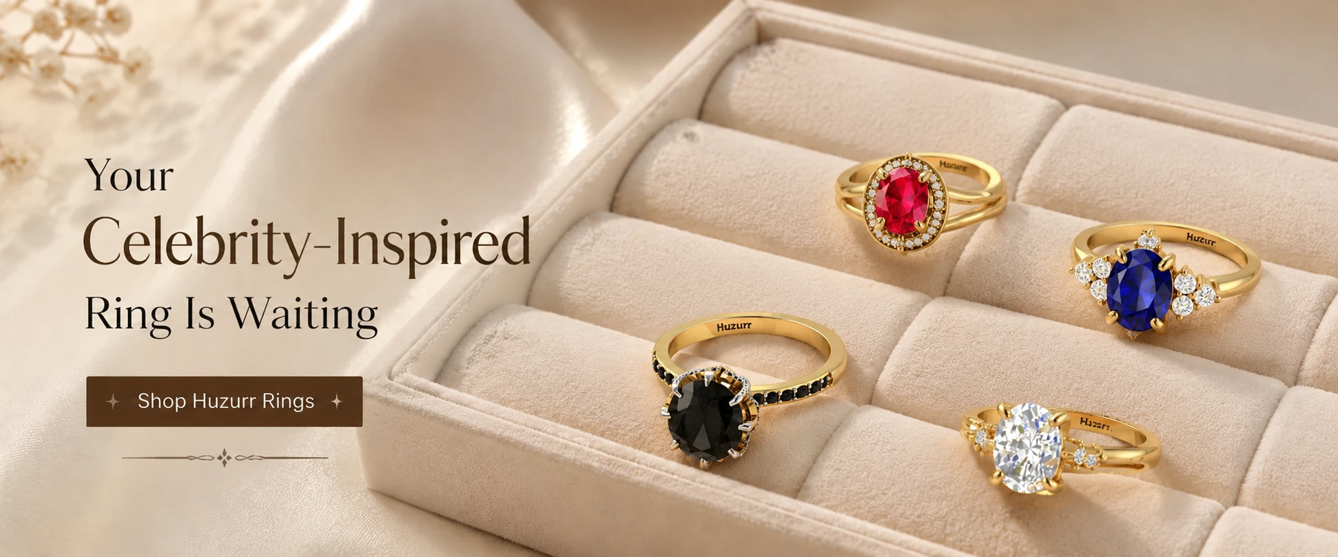 Shop celebrity-inspired oval rings at Huzurr Jewelry