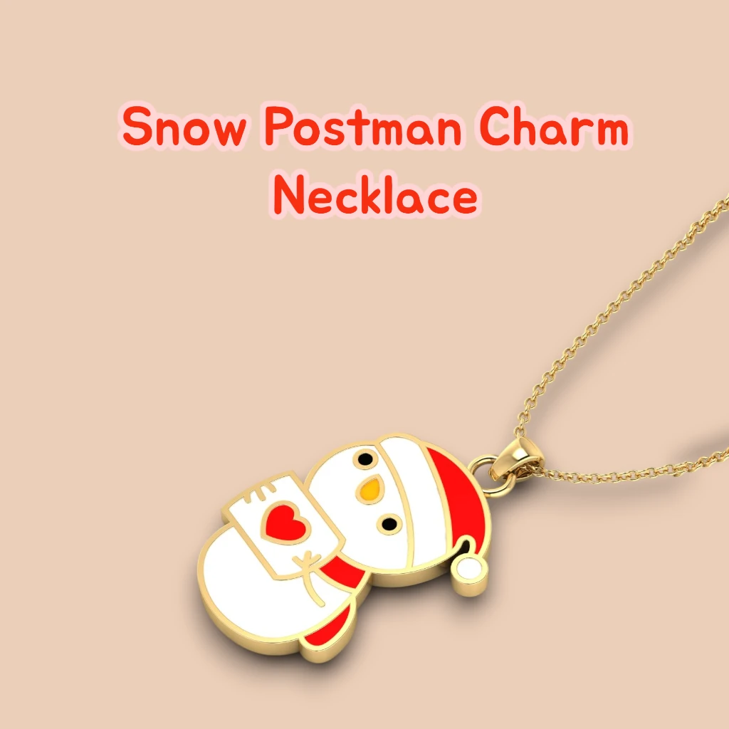 snow-postman-charm-necklace