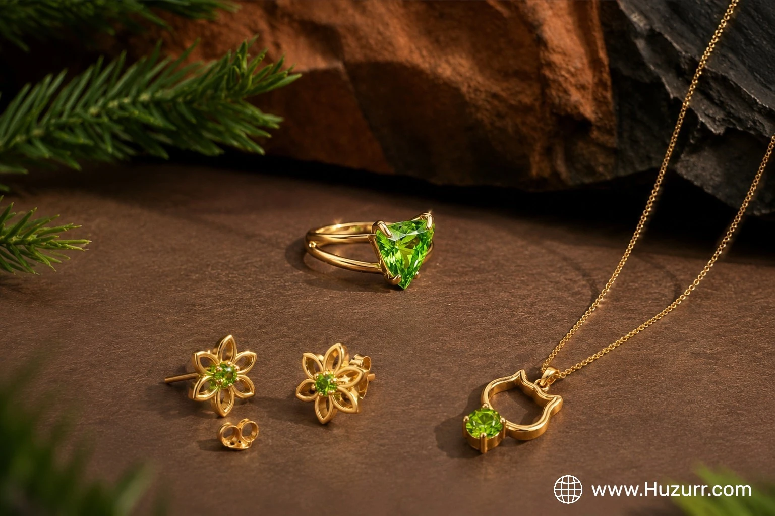 Affordable 3 Solitaire Jewelry Set For Women