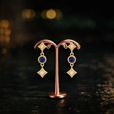 Tanzanite Danglers Earrings