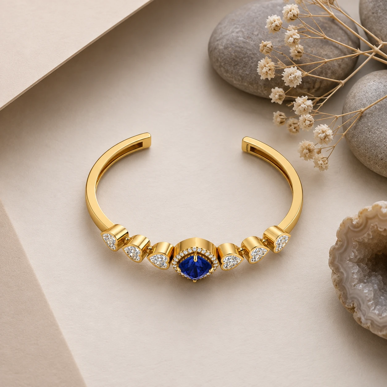 Tanzanite & Diamond Yard Chain Bracelet