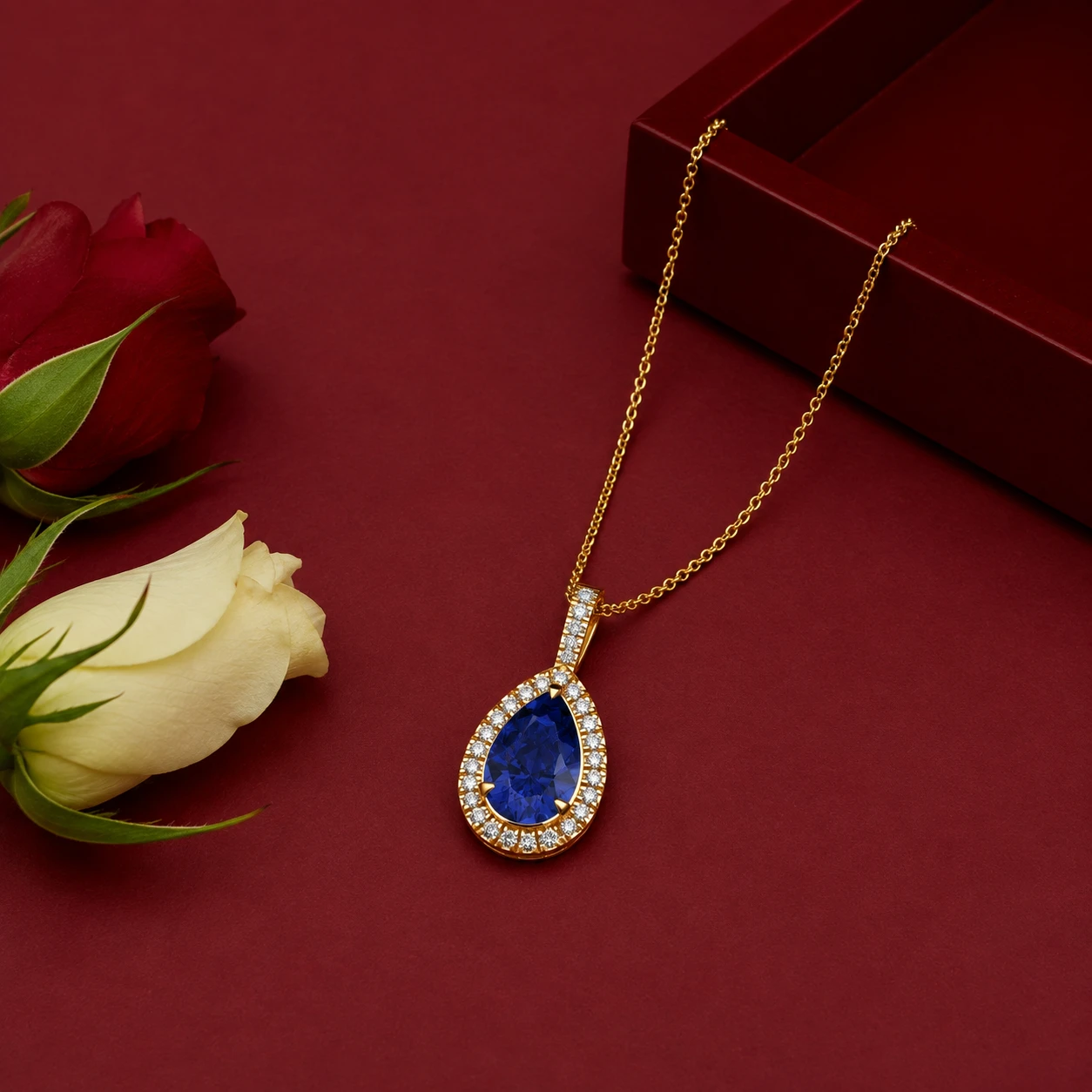 tanzanite-gold-filled-teardrop-necklace