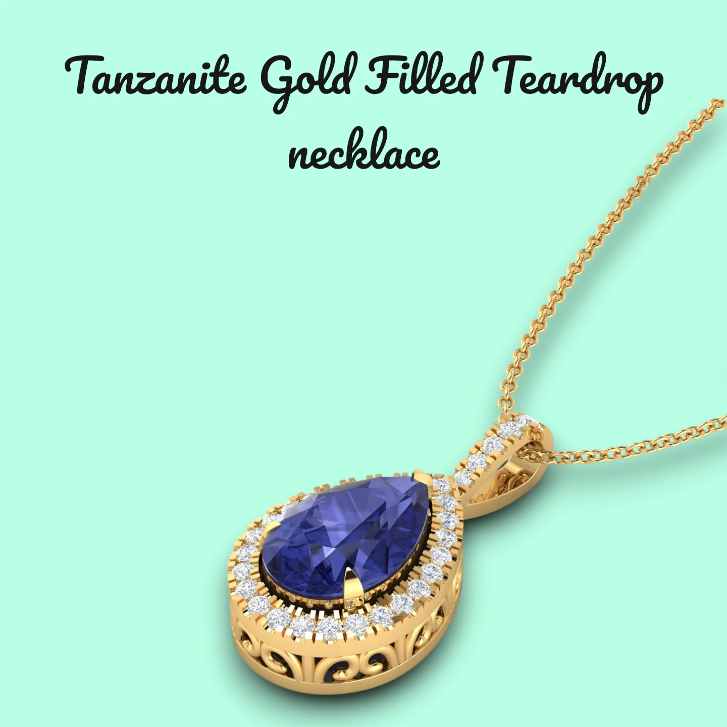 tanzanite-gold-filled-teardrop-necklace