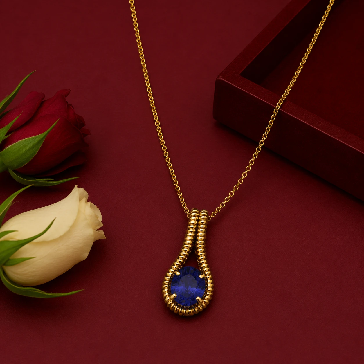 tanzanite-twisted-rope-sterling-silver-necklace