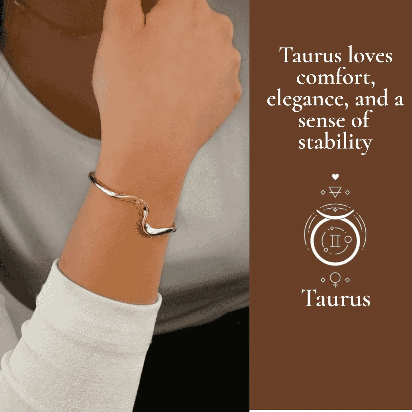 Taurus &ndash; Bangle Bracelet